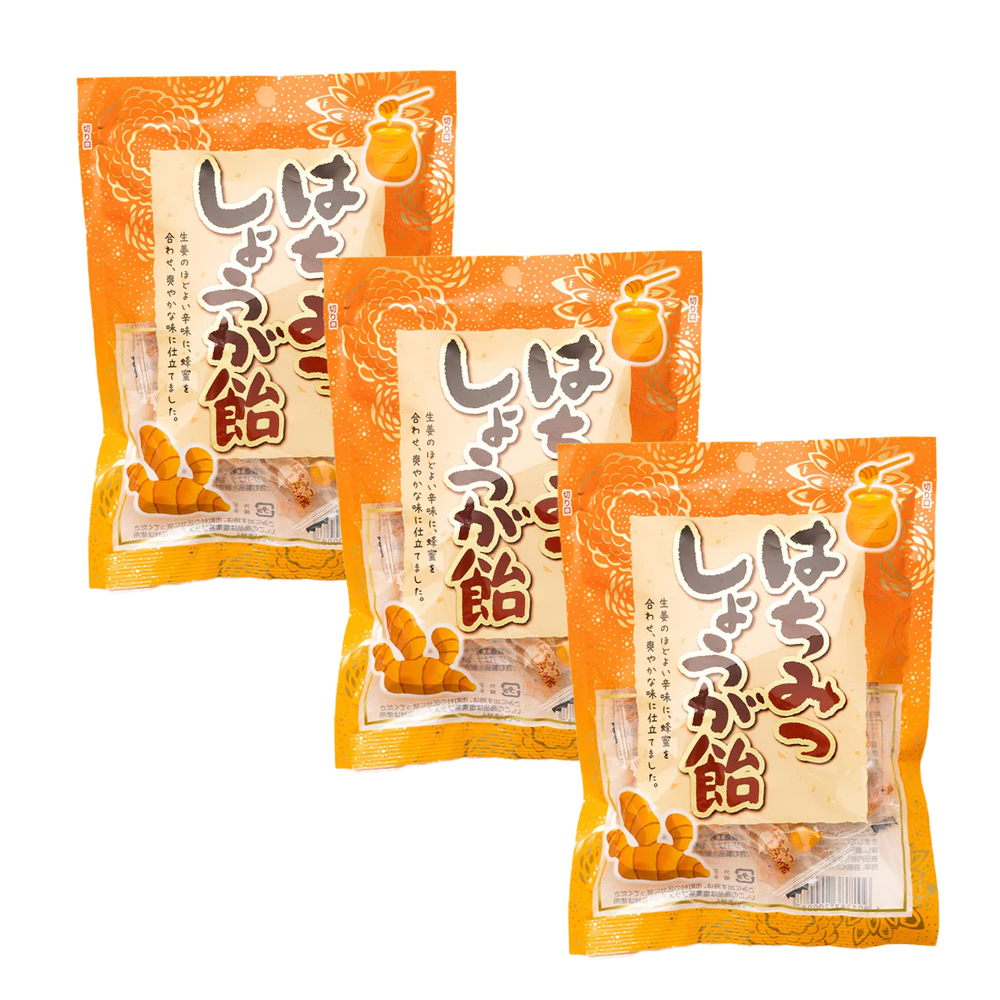 일본 이리에제과 꿀생강사탕 캔디 3봉세트