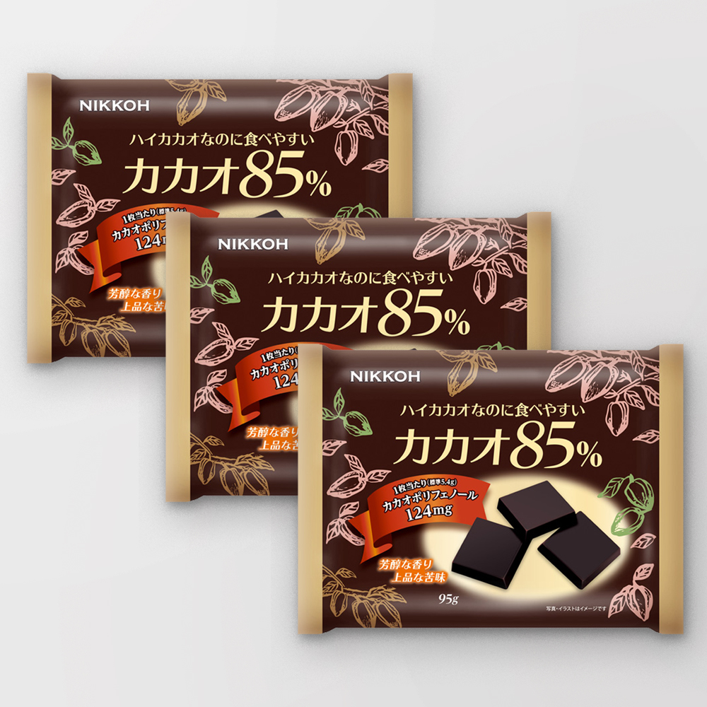일본 니코제과 카카오 85% 초콜릿 3개